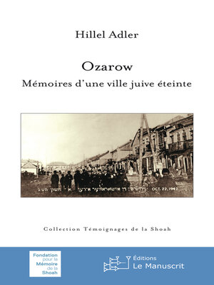 cover image of Ozarow--Mémoire d'une ville juive éteinte